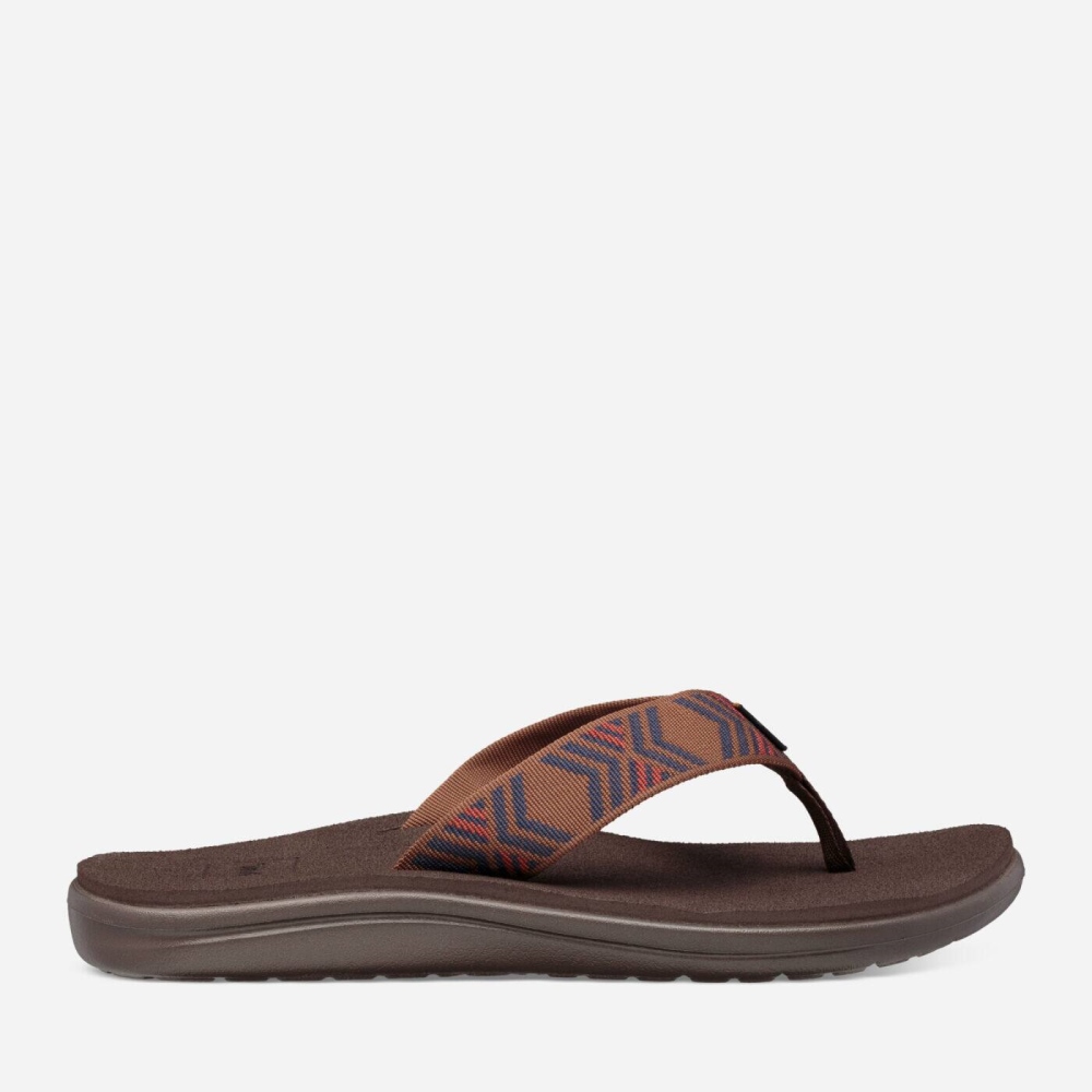 Teva Voya Flip Men's Brown Sandals CA52092 Canada Sale